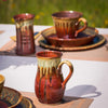 15 oz. Curved Ceramic Mug - Rustic Red