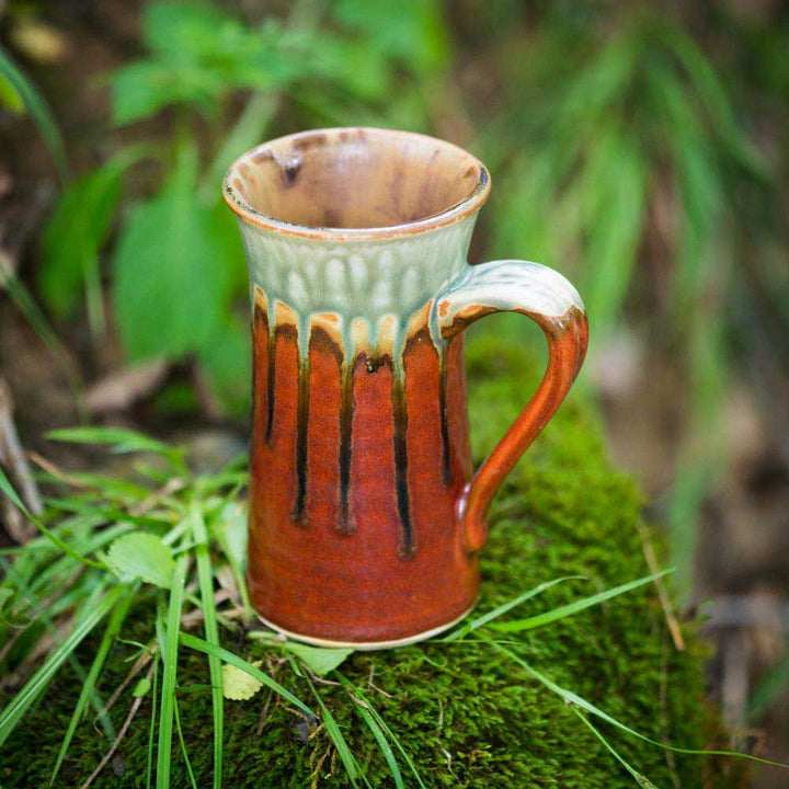Stoneware Coffee Mugs - Rustic Red | Pottery Mugs