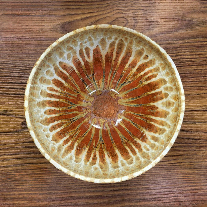 Buy Small 48 oz. Golden Amber Ceramic Serving Bowl - 3 - Blanket Creek Pottery 