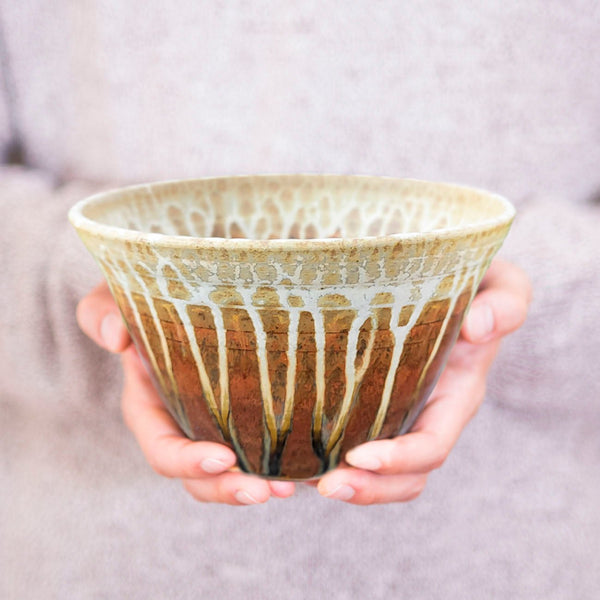 Buy Small 48 oz. Golden Amber Ceramic Serving Bowl - 1 - Blanket Creek Pottery 