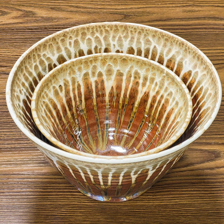 Buy Small 48 oz. Golden Amber Ceramic Serving Bowl - 8 - Blanket Creek Pottery 