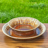 Pasta Bowl / Small Baking Dish - Golden Amber