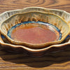 Small Oval Ceramic Dish / Soap Dish - Golden Amber