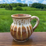 Small 11 oz. Round Ceramic Tea Cup - Golden Amber