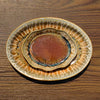 Oval Ceramic Snack Plate - Golden Amber