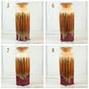 Tall Cylinder Vase - Burgundy & Golden Amber