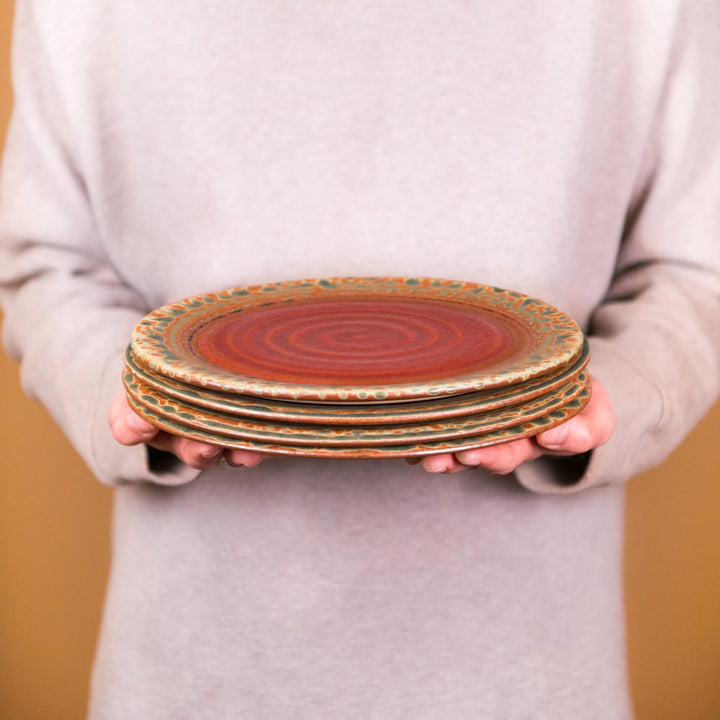 Purchase Rustic Red Handmade Ceramic Dinner Plate - 3 - Blanket Creek Pottery 
