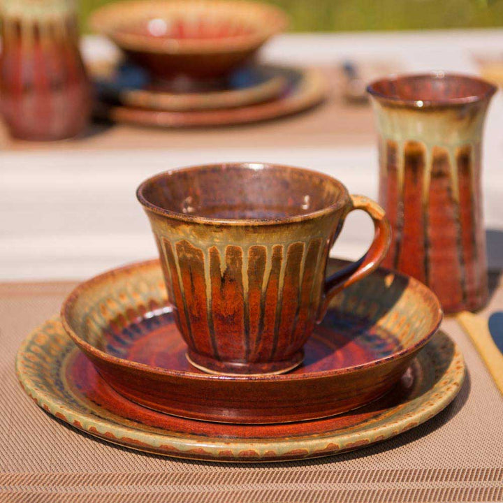 Purchase Rustic Red Handmade Ceramic Dinner Plate - 6 - Blanket Creek Pottery 