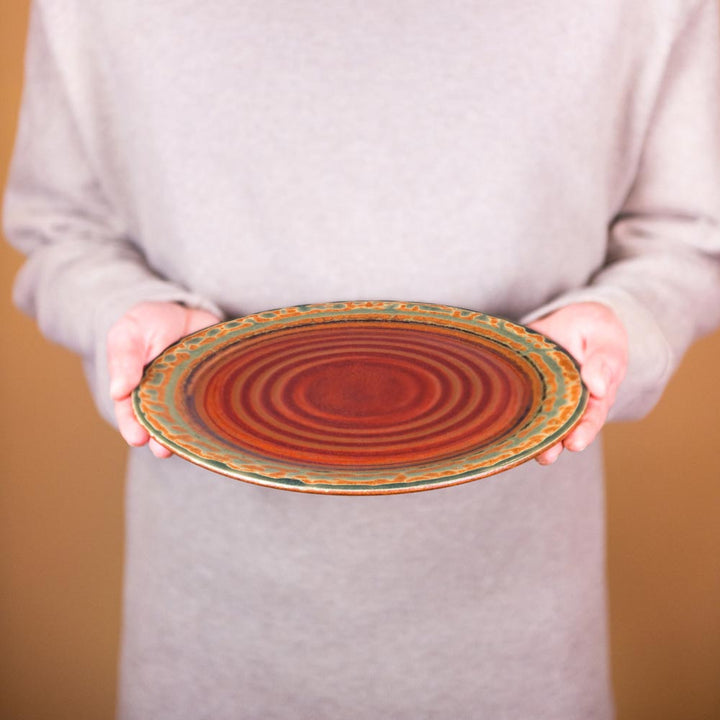 Purchase Rustic Red Handmade Ceramic Dinner Plate - 1 - Blanket Creek Pottery 