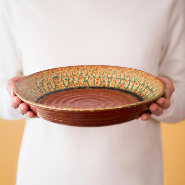 Buy Rustic Red Handmade Ceramic Pie Plate / Baking Dish - 1 - Blanket Creek Pottery 