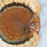 Large Ceramic Spoon Rest - Golden Amber