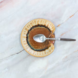 Large Ceramic Spoon Rest - Golden Amber