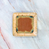 Medium Ceramic Square Plate - Golden Amber