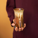 13 oz. Ceramic Tumbler / Vase - Golden Amber