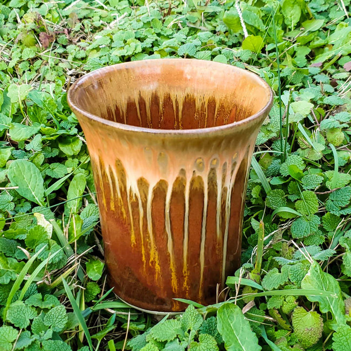 Purchase Golden Amber Ceramic Utensil Holder - 10 - Blanket Creek Pottery 