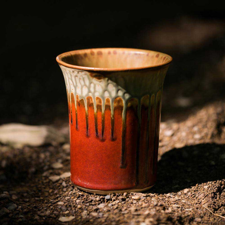 Purchase Rustic Red Ceramic Utensil Holder - 6 - Blanket Creek Pottery 