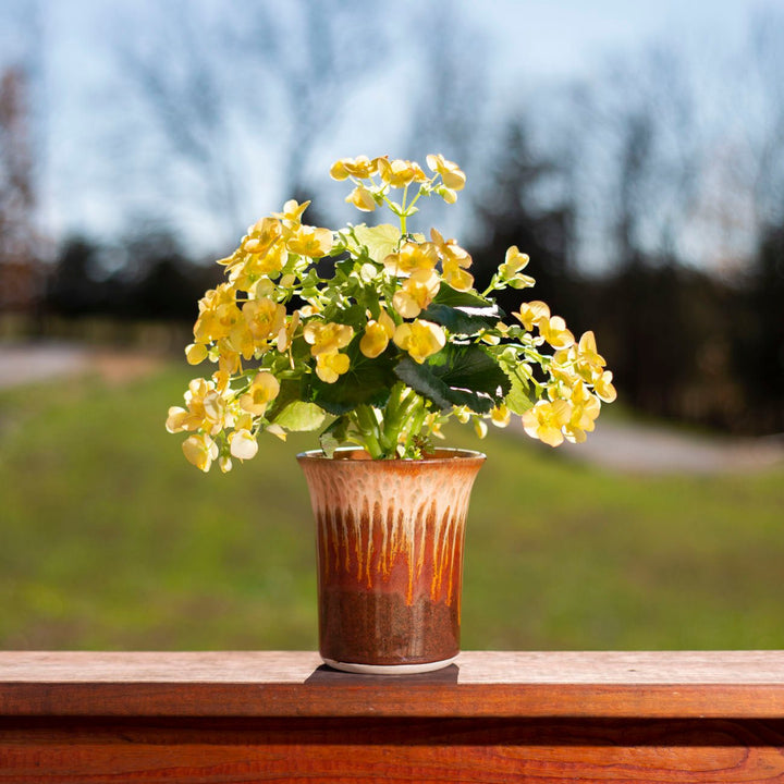 Purchase Golden Amber Ceramic Utensil Holder - 5 - Blanket Creek Pottery 