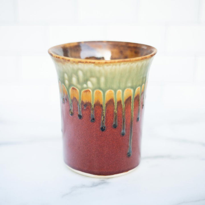 Purchase Rustic Red Ceramic Utensil Holder - 3 - Blanket Creek Pottery 