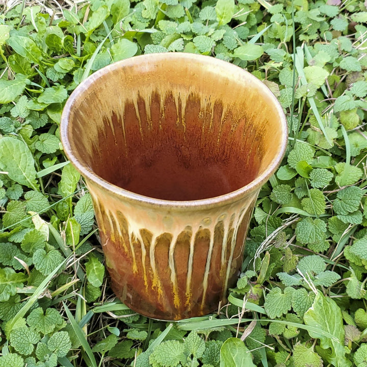 Purchase Golden Amber Ceramic Utensil Holder - 14 - Blanket Creek Pottery 