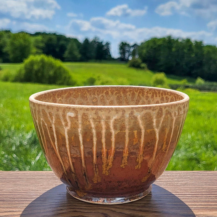 Shop Golden Amber Handmade Ceramic Cereal/Soup Bowl - 4 - Blanket Creek Pottery 