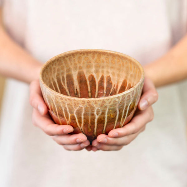 Shop Golden Amber Handmade Ceramic Cereal/Soup Bowl - 1 - Blanket Creek Pottery 