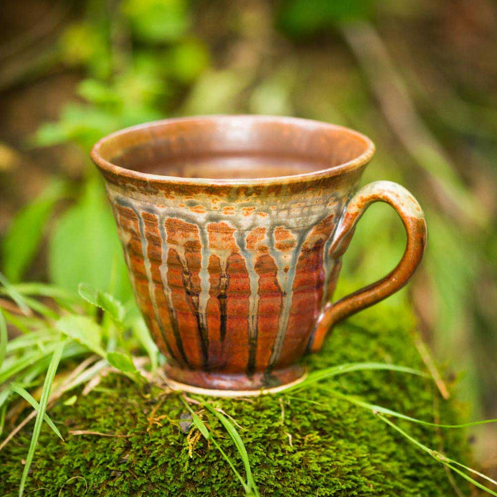 Ceramic Coffee Mug - Rustic Red