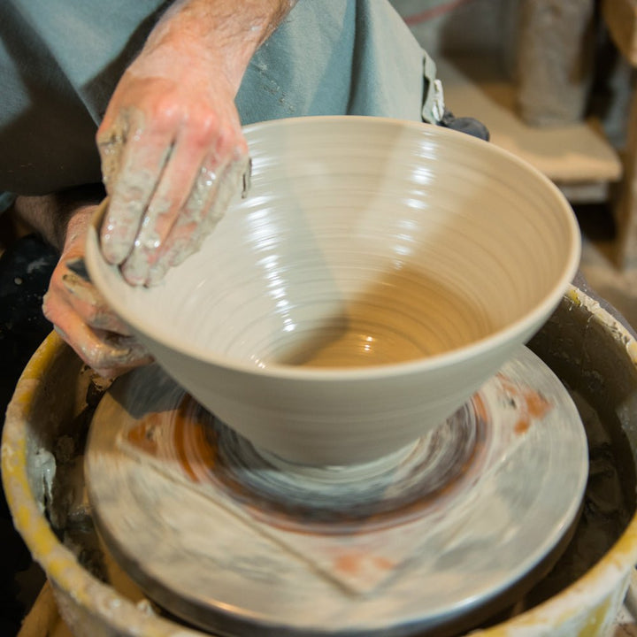 Buy Large 1 gal. Amber Blue Handmade Ceramic Serving Bowl - 6 - Blanket Creek Pottery 