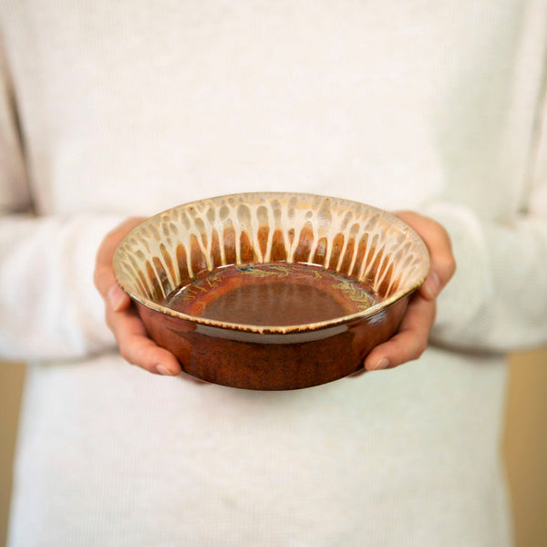 Buy Golden Amber Ceramic Pasta Bowl / Small Baking Dish - 1 - Blanket Creek Pottery 