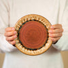 Ceramic Dessert / Lunch Plate - Golden Amber