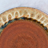 Ceramic Dessert / Lunch Plate - Golden Amber