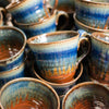 Large 18 oz. Ceramic Mug - Amber Blue