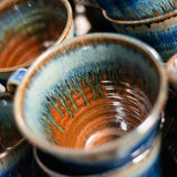 Large 18 oz. Ceramic Mug - Amber Blue