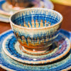 Ceramic Dessert / Lunch Plate - Amber Blue
