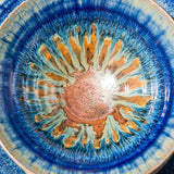 Ceramic salad bowl - Amber Blue