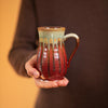 15 oz. Curved Ceramic Mug - Rustic Red