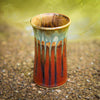 13 oz. Ceramic Tumbler / Vase - Rustic Red