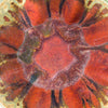 Medium 56 oz. Flower Shaped Ceramic Bowl - Rustic Red