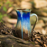 Large 2.5 qt. Ceramic Pitcher - Amber Blue
