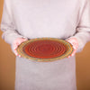 Ceramic Dinner Plate - Rustic Red