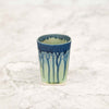 8 oz. Square Ceramic Cup - Blue Mint Green