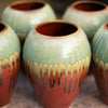 Large Ceramic Round Vase - Rustic Red
