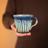 Large 20 oz. Ceramic Mug - Blue Mint Green