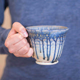 Large 18 oz. Ceramic Mug - Blue Mint Green