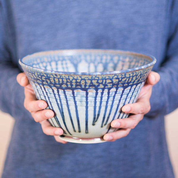 Buy Large 1 gal. Blue Mint Green Ceramic Serving Bowl - 1 - Blanket Creek Pottery 