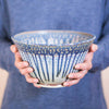 Large 1 gal. Ceramic Serving Bowl - Blue Mint Green
