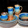 15 oz. Curved Ceramic Mug - Amber Blue