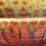 Ceramic Salad Bowl - Rustic Red