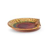 Large Ceramic Spoon Rest - Rustic Red