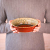 Small Ceramic Baking Dish / Deep Plate - Rustic Red