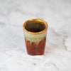 8 oz. Square Ceramic Cup - Rustic Red